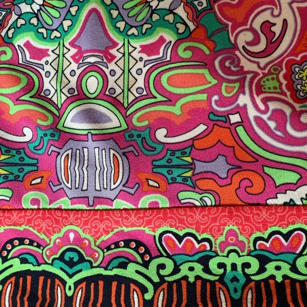 Laundry By Shelli Segal Colorful Floral Paisley Print Shift Dress Size‎ Large - Picture 8 of 9